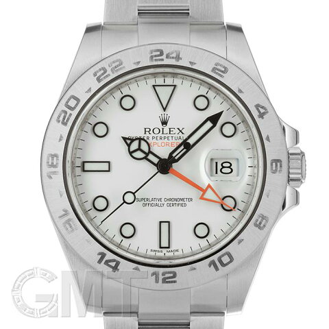 ロレックス エクスプローラーII 216570 ホワイト ベゼルエラーモデル G番 ROLEX 中古メンズ 腕時計 送料無料
