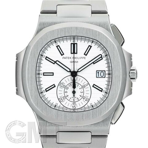 パテック・フィリップ ノーチラス クロノグラフ 5980/1A-019 ホワイトダイヤル PATEK PHILIPPE 中古メンズ 腕時計 送料無料