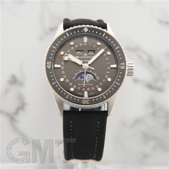 ブランパン フィフティファゾムス バチスカーフ コンプリートカレンダー 5054-1110-B52A メテオグレー 付属品完品 BLANCPAIN 中古メンズ 腕時計 送料無料