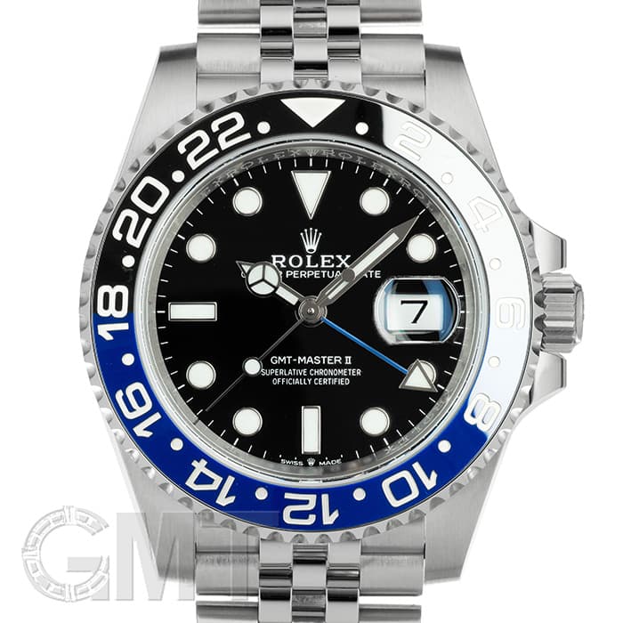「未使用品/シールなし」ロレックス GMTマスターII 126710BLNR ブルーブラック ROLEX 未使用品メンズ 腕時計 送料無料