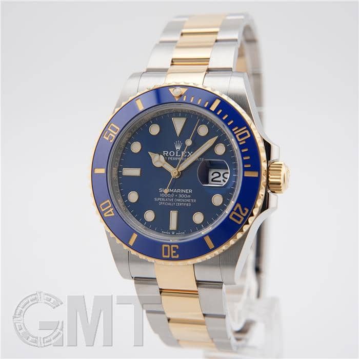 ロレックス サブマリーナーデイト41 126613LB 保証書2021年 付属品完品 ランダムシリアル ROLEX 中古メンズ 腕時計 送料無料