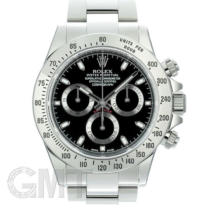 ロレックス デイトナ 116520 ブラック 鏡面バックル ROLEX 中古メンズ 腕時計 送料無料