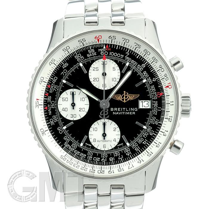 ブライトリング オールドナビタイマー A132B11PA（A13022）ブラック BREITLING 中古メンズ 腕時計 送料無料