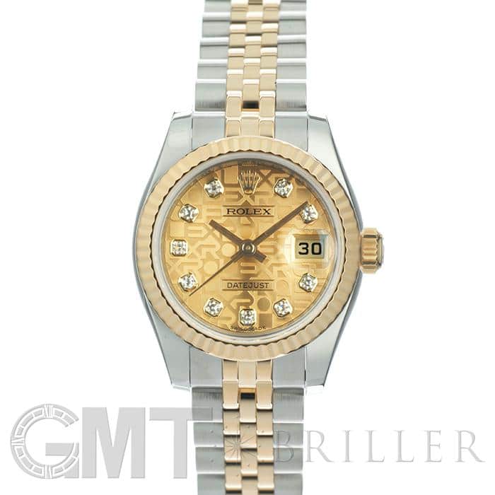 ロレックス デイトジャスト 179173G 保証書2017年 付属品完品 ランダムシリアル ROLEX 中古レディース 腕時計 送料無料