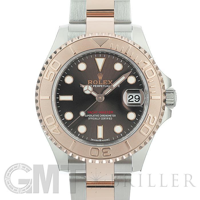 ロレックス ヨットマスター37 268621 チョコレート 保証書2021年 付属品完品 ランダムシリアル ROLEX 中古レディース 腕時計 送料無料