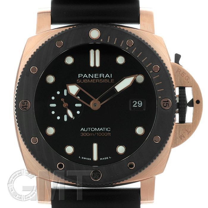 パネライ サブマーシブル クアランタクアトロ ゴールドテック オロカーボ PAM02070【未使用品】 OFFICINE PANERAI 未使用品メンズ 腕時計 送料無料