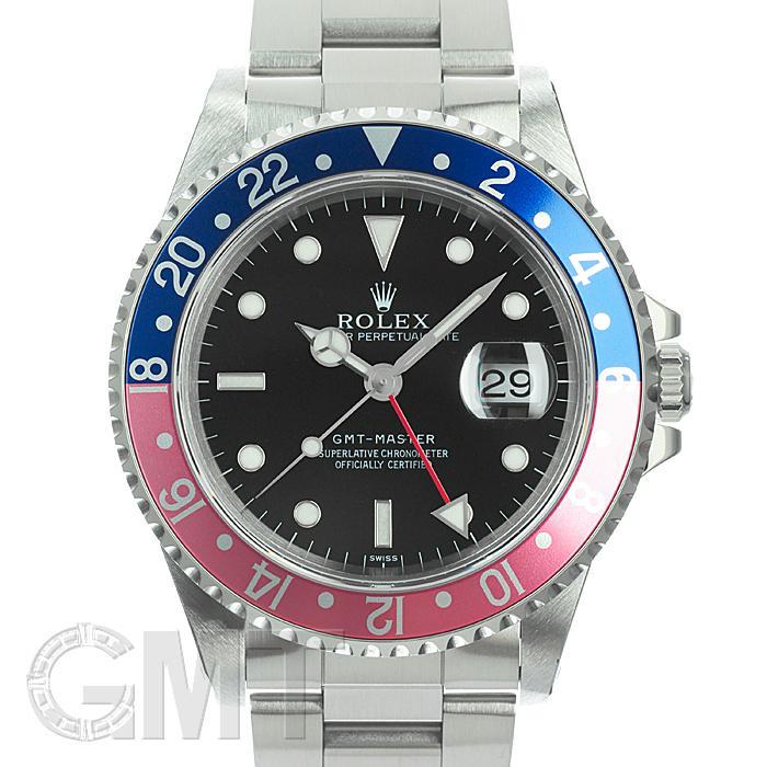 ロレックス GMTマスターI 16700 ブルー/レッド 保証書1998年 U品番 ROLEX 中古メンズ 腕時計 送料無料