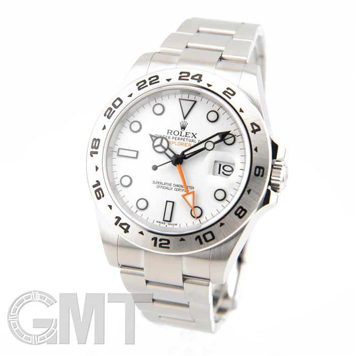 ロレックス エクスプローラーII 216570 ホワイト 保証書2017年 付属品完品 ランダム ROLEX 中古メンズ 腕時計 送料無料