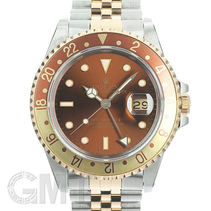 ロレックス GMTマスターII 16713 ブラウン R番 オールトリチウム ROLEX 中古メンズ 腕時計 送料無料