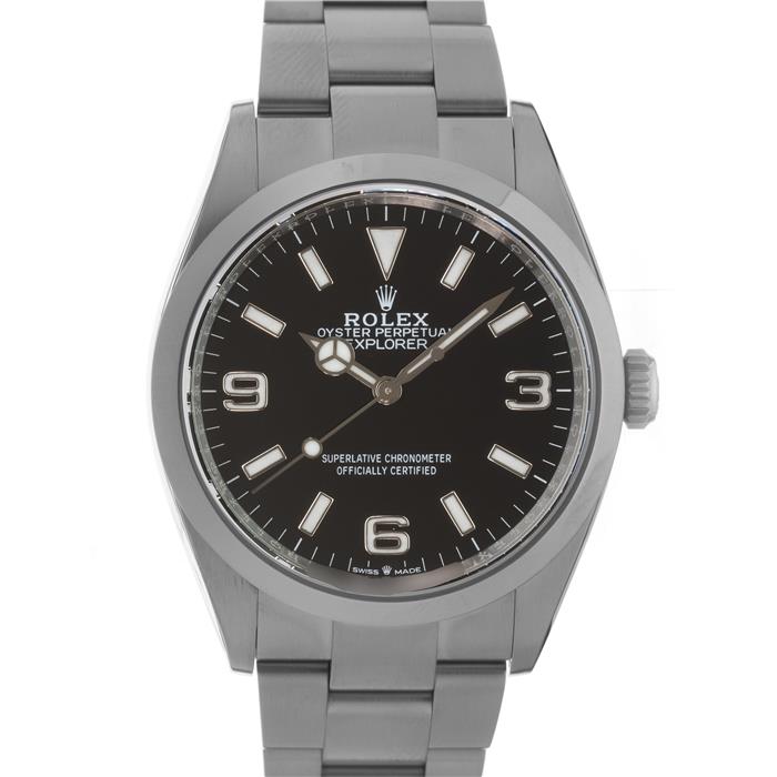 ロレックス エクスプローラーI 124270 保証書2022年 ランダムシリアル ROLEX 中古メンズ 腕時計 送料無料