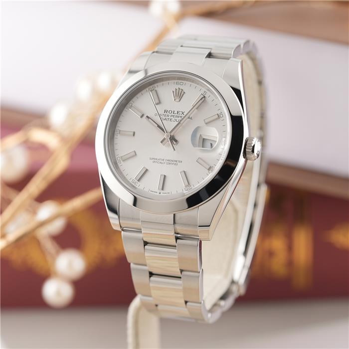 ロレックス デイトジャスト41 126300 保証書2021年 付属品完品 ランダムシリアル ROLEX 中古メンズ 腕時計 送料無料