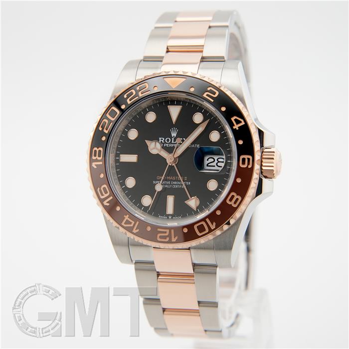 ロレックス GMTマスターII 126711CHNR ブラック/ブラウン 保証書2020年 ランダムシリアル 付属品完品 ROLEX 中古メンズ 腕時計 送料無料