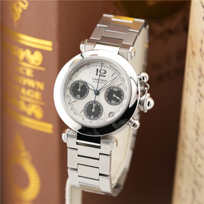 カルティエ パシャC ユニセックス Cartier 後期型 楽天市場】カルティエ パシャC クロノグラフ（腕時計）の通販