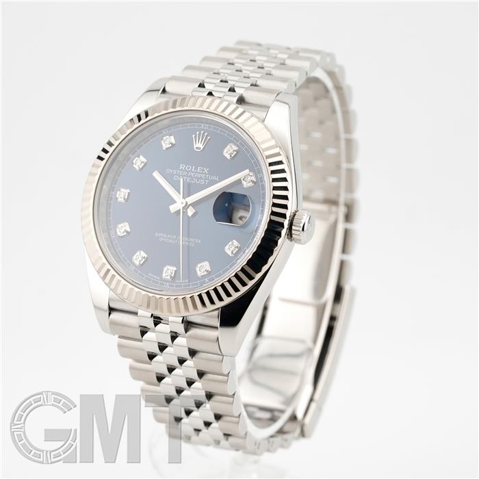 ロレックス デイトジャスト41 126334G 保証書2017年 付属品完品 ランダムシリアル ROLEX 中古メンズ 腕時計 送料無料