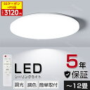 ✨期間エントリーでP5倍✨ LED シーリングライト 6畳 8畳 10畳 12畳 調光 調色 昼光色 電球色 常夜灯 LED照明 電気 天井照明 薄型 明るい 照明器具 LED光 リモコン付き タイマー おしゃれ リビング 寝室 節電 省エネ 和室 洋室 和室 子供部屋 工事不要