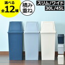 【全12種】ゴミ箱 45リットル 30L~45L スリム おしゃれ 分別 キッチン ダストボックス 臭わない 約幅30cm ふた付き リビング 30リットル 大きい 袋が見えない 薄型 大容量 ペットボトル キャスター付き フロントオープン 積み重ねる 北欧( 平和工業 積み重ねゴミ箱 )