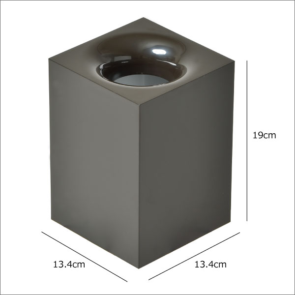 ゴミ箱 ゴミ袋が見えない おしゃれ ふた付き 洗面所 小さい 小型 トイレポット スクエア 角型 ホワイト 白 シンプル インテリア雑貨 北欧 ゴミ袋が隠せる レジ袋 モノトーン雑貨 かわいい 可愛い 薄型 掃除用品 約幅15cm アイムディー( RETTO レットー ダストボックス ) [2]