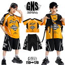 総柄 英字 サッカー イエローtシャツ 男の子 ユニセックス 女の子 キッズダンス衣装 セットアップ 黒 短パン 原宿系 半袖 上下セット チアガール キッズ ダンスウェア 派手 かっこいい 可愛い お洒落 子供服 K-POP ヒップホップ 団体服 演出服