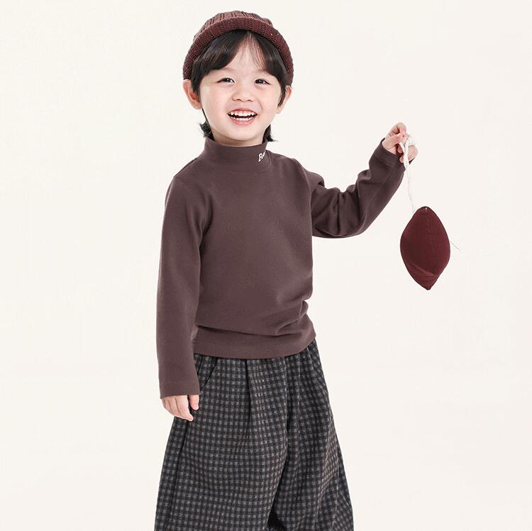 ハイネック インナー 長袖 Tシャツ キッズ インナー 室内着 無地 シンプル 春服 秋服 部屋着 カットソー 暖かい キッズ服 女の子 男の子 秋物 長袖tシャツ 兄妹 姉弟 冬服 子ども服 保育園 ぽかぽか 保温 子供 ベビー服 綿 ハイネックインナー ベビー服 トップス 通園 通学