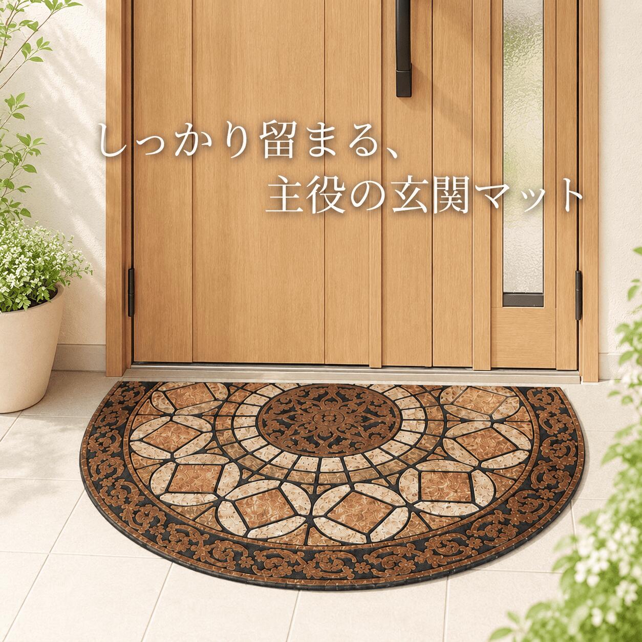 楽天市場】半円 玄関マットの通販