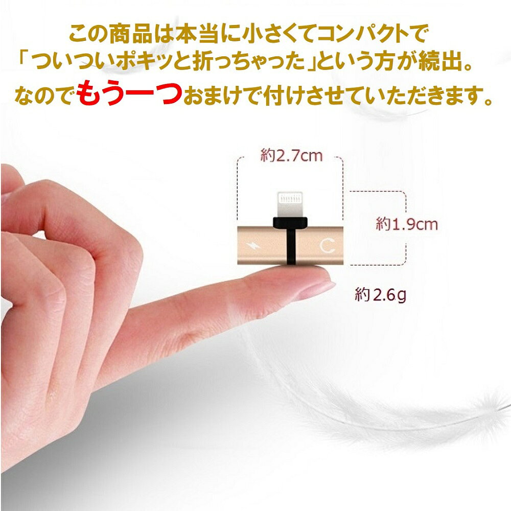 【ポイント5倍】【カラーが選べる2個セット】 iPhone イヤホン 変換アダプタ 充電しながらイヤホン 音楽 通話 iOS26 対応 充電 同時 二股 アイフォン イヤホンジャック 同時 リモコン 新生活 新学期 プレゼント 1000円ポッキリ 送料無料 go-cool-10000038 GOCOOL サンプル画像2