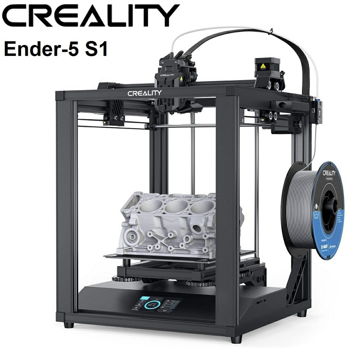 【正規代理】Creality Ender 5 S1 3Dプリンター 250mm/s高速 タッチパネル CRタッチ自動水平調整 300℃ 高温ノズル 直接押出機 プリンター デュアルZ軸 高精度 停電復帰 静音 DIY用品 プリンターfdm