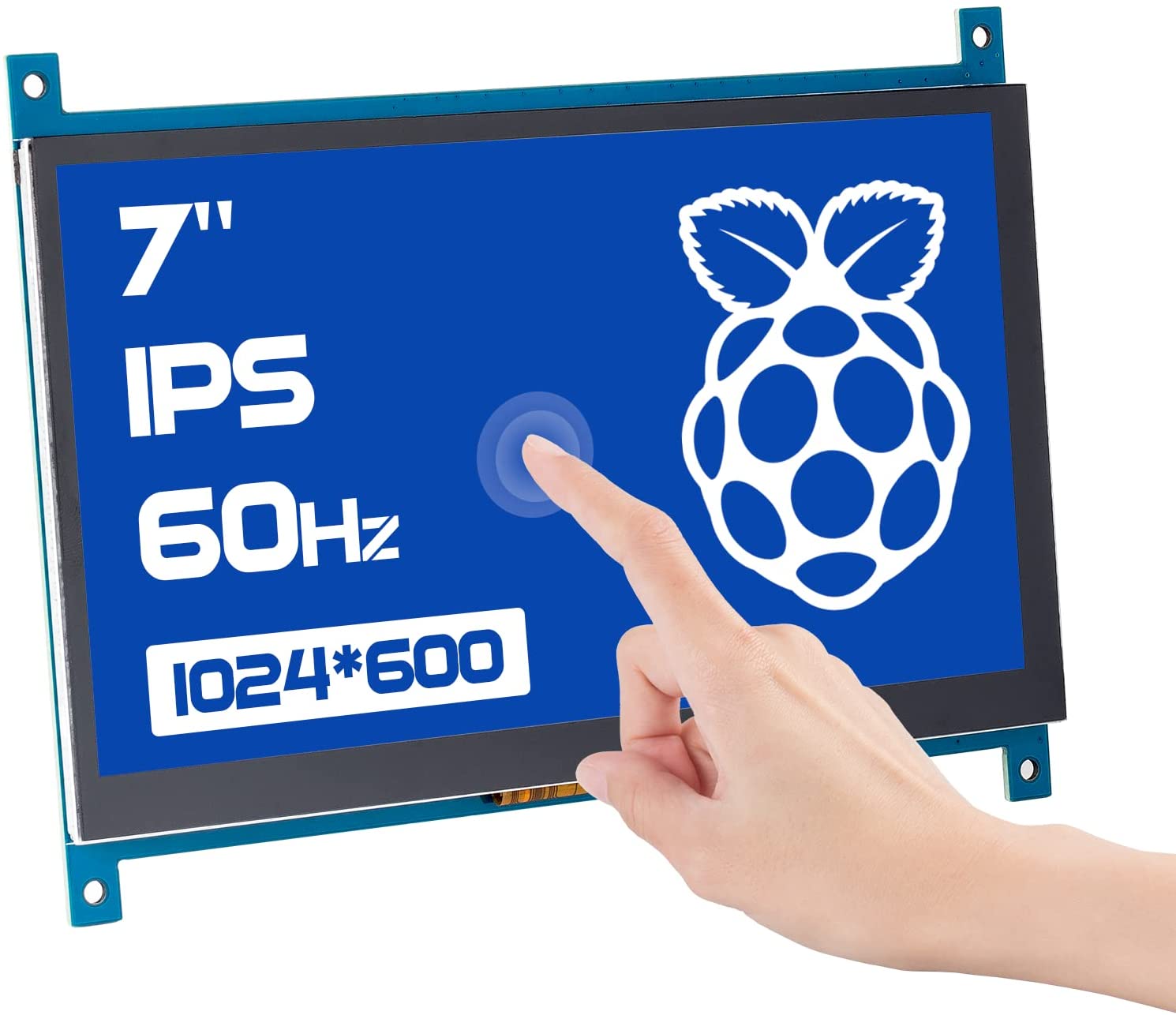 Raspberry Pi 7インチ IPS LCD タッチスクリーン モニター HDMI 1024x600 Raspberry Pi 4 3B 2B 1B + 低消費電力 Windows タッチ ディスプレイ Raspbian Win7 8 10 11 Android/Linux SunFounder(Raspberry Pi ボードは非付属)