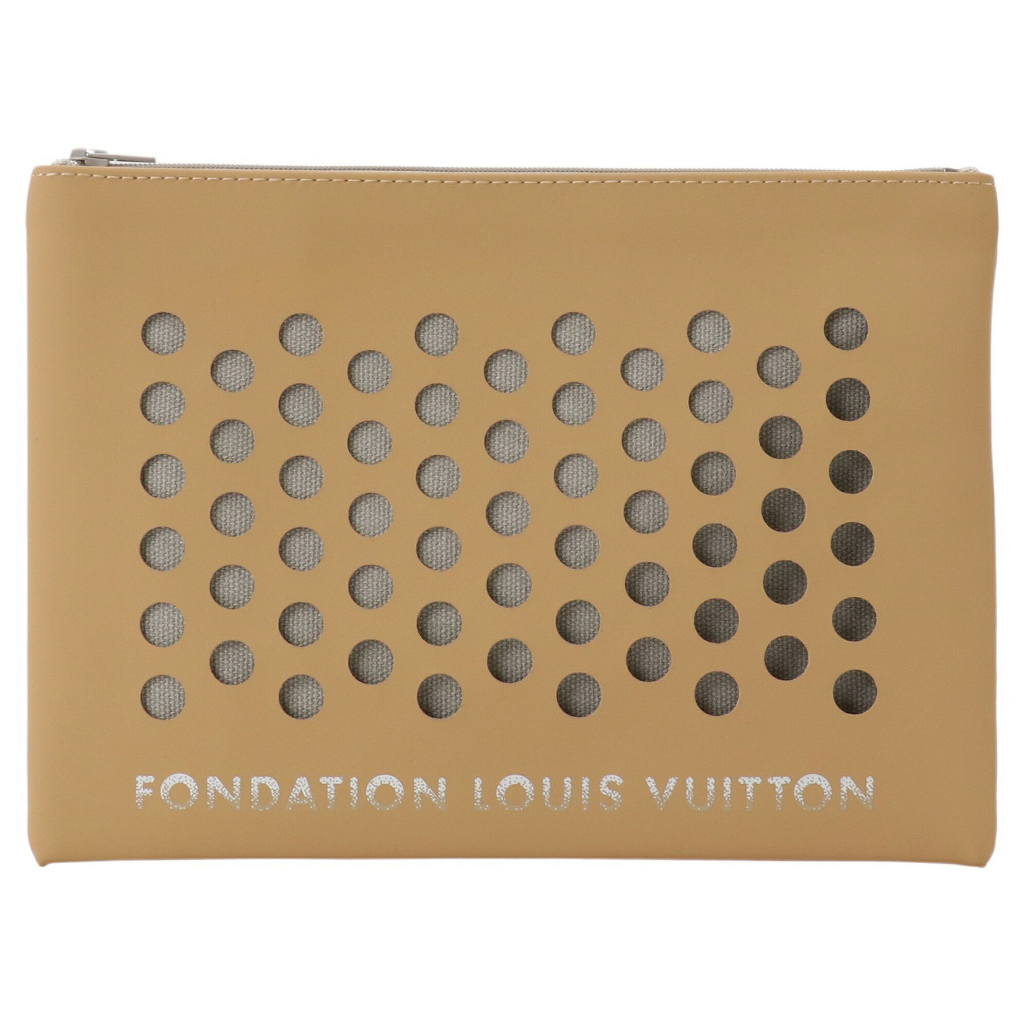 Fondation Louis Vuitton フォンダシオンルイヴィトン ルイヴィトン 美術館 ポーチ キャメル