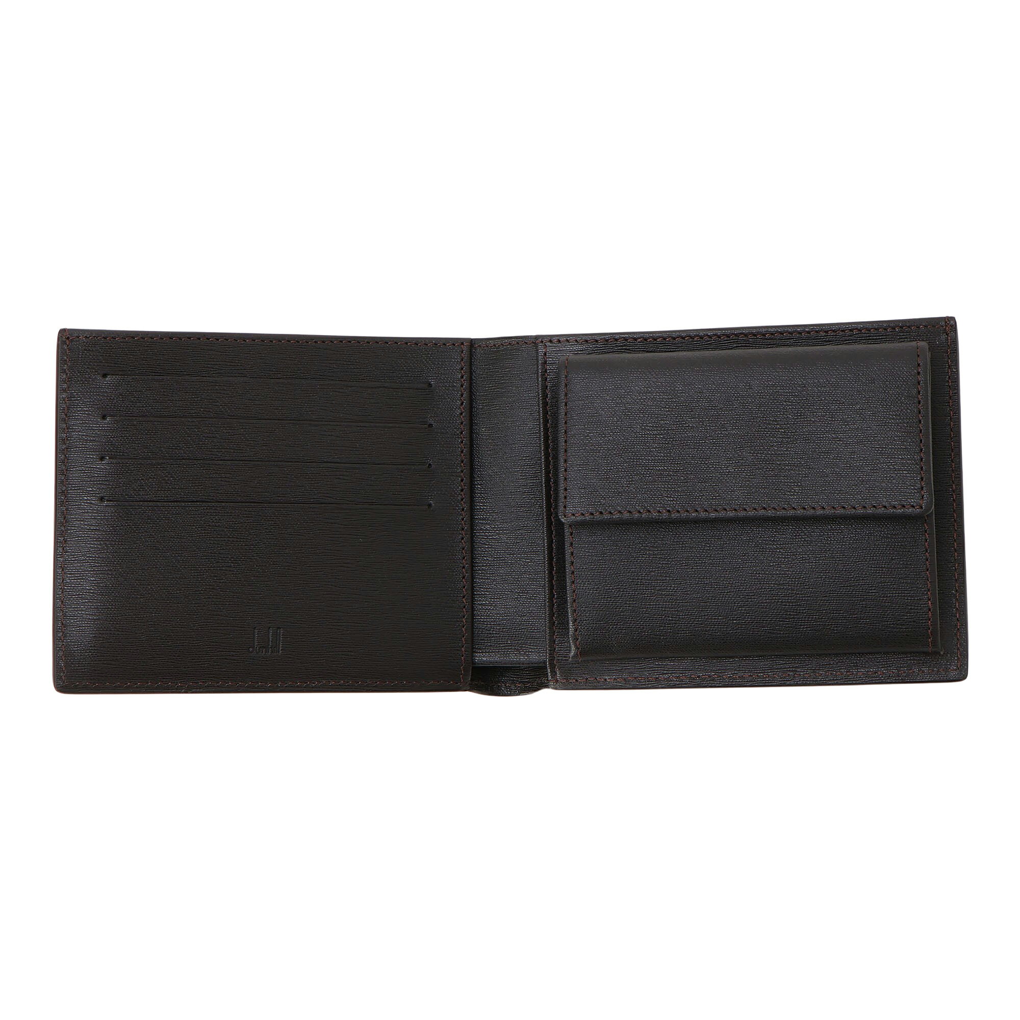 ダンヒル dunhill 二つ折り財布 FP3070E SIDECAR サイドカー ダークブラウン