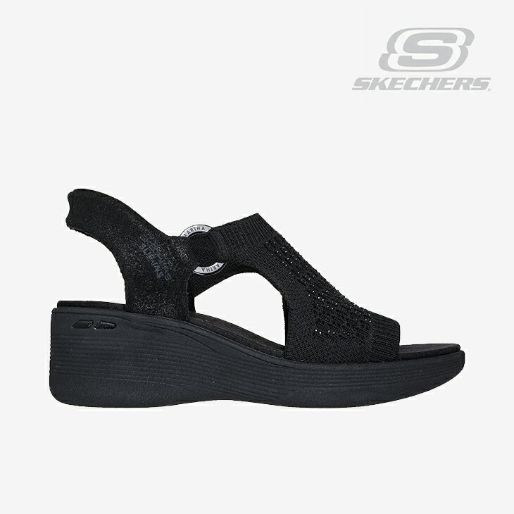 樂天商城 - ・SKECHERS｜W xMartha Stewart Slip-Ins Pier-Lite Park Path Platform Wedge/ スケッチャーズ/マーサスチュワート スリップインズ ピアライト パークパス プラットフォームウェッジ/ブラック #
