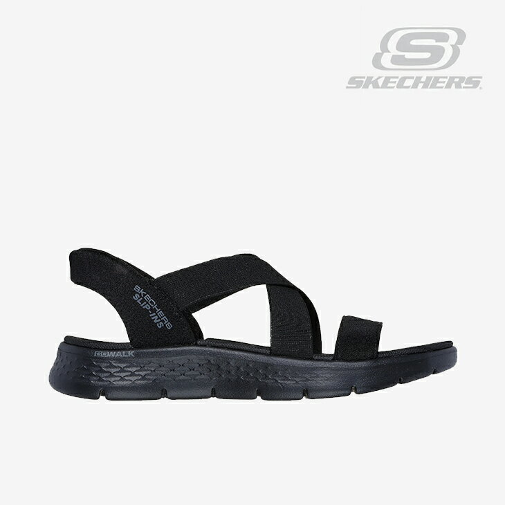 Rakuten - ・SKECHERS｜W Slip-Ins Go Walk Flex Sandal Glimmer/ スケッチャーズ/スリップインズ ゴーウォーク フレックス サンダル グリマー/ブラック #