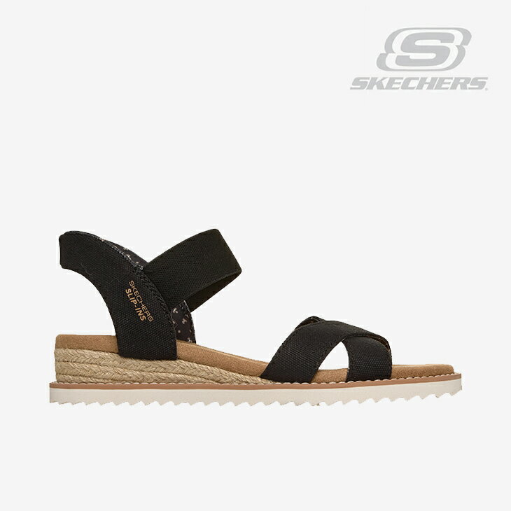 Rakuten - ・SKECHERS｜W Slip-Ins Desert Kiss Golden Lily Wedge/ スケッチャーズ/スリップインズ デザート キス ゴールデン リリー ウェッジ/ブラック #