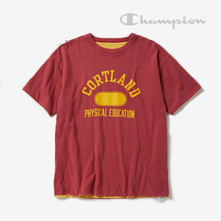 Rakuten - ・CHAMPION｜True To Archives USN Reversible T-Shirt Cortland Physical Education/ チャンピオン/トゥルー トゥ アーカーブス USN リバーシブル Tシャツ コートランド/マルーン #