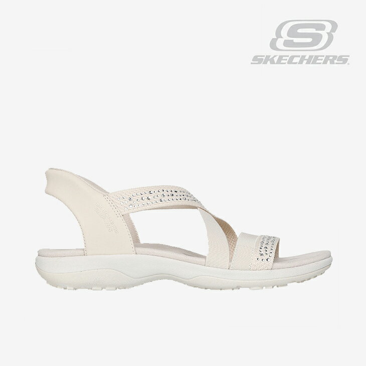 ・SKECHERS｜W Slip-Ins Reggae Slim Summer Sparkle Sandal/ スケッチャーズ/スリップインズ レゲエ スリム サマー スパークル サンダル/ナチュラル #