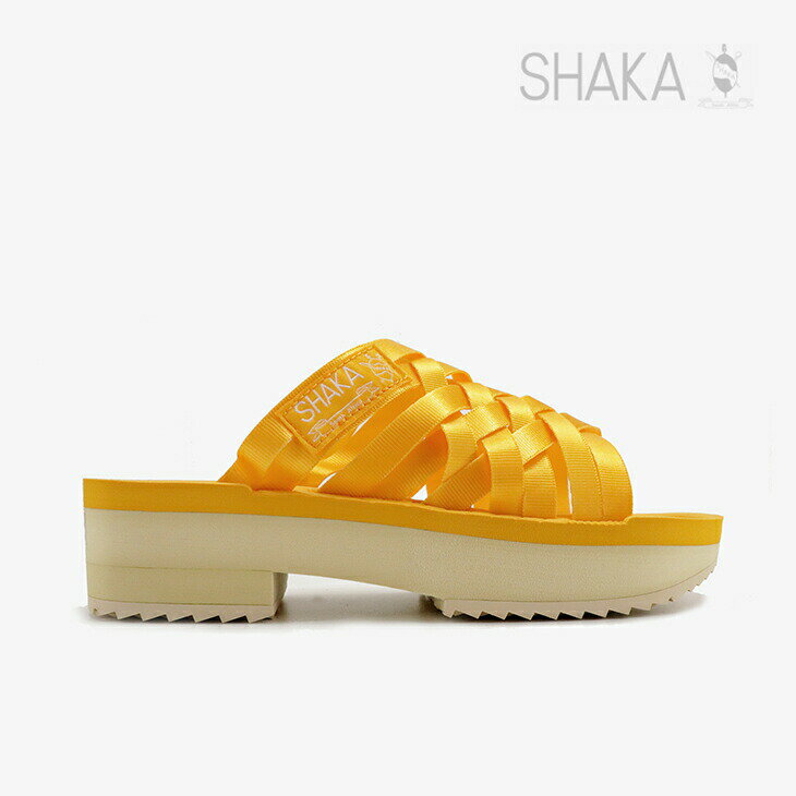 ＊SHAKA｜Tropic Hike Platform/ シャカ/トロピック ハイク プラットホーム/ブライトイエローxカスタード #