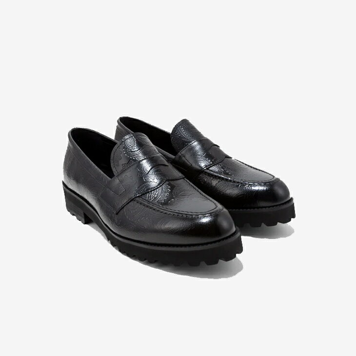 ＿KENFORD｜Tank Sole Paisley Embossed Loafers Leather/ ケンフォード/タンク ソ...