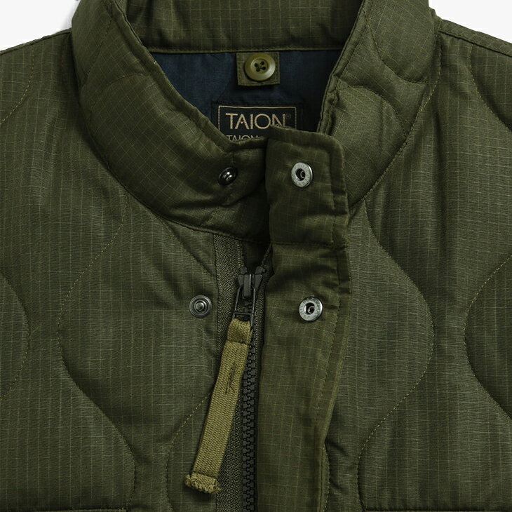 ：TAION｜Military M65 Down Jacket Ripstop Onion Quilting/ タイオン/ミリタリー M65 ダウン ジャケット/ダークネイビー # 3