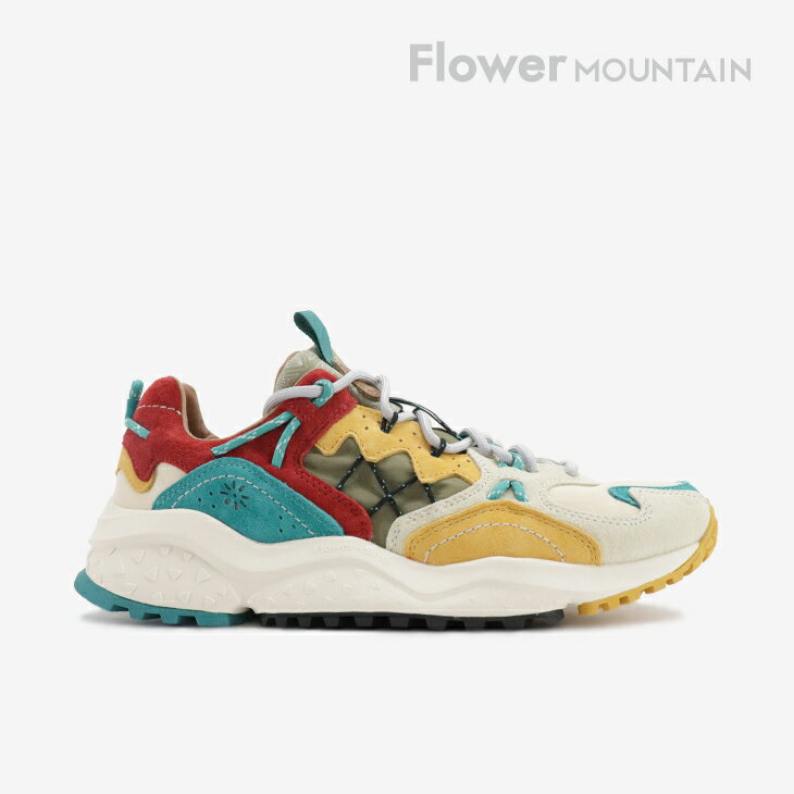 ・FLOWER MOUNTAIN｜10th Anniversary Yamabushi Nylon Leather Layers/ フラワー マウンテン/10周年仕様 ヤマブシ ナイロン レザー レイヤー/イエローxティールxラスト #