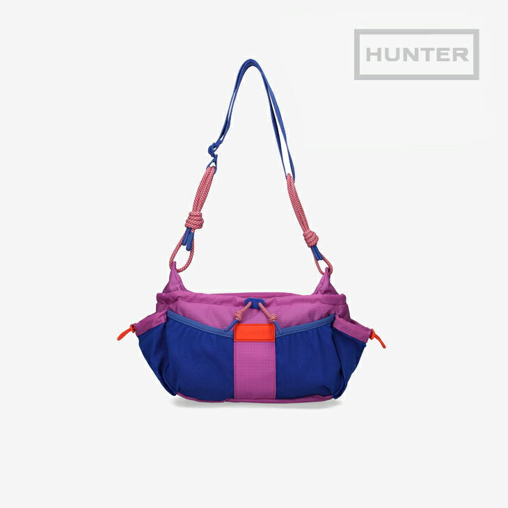 ・HUNTER｜Travel Crossbody Ripstop Nylon Shoulder/ ハンター/トラベル クロスボディ リップストップ ナイロン ショルダー/クルーズブルーxホワイトウィロー #