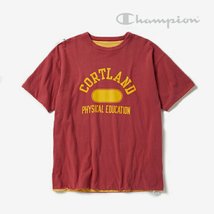 Rakuten - ・CHAMPION｜True To Archives USN Reversible T-Shirt Cortland Physical Education/ チャンピオン/トゥルー トゥ アーカーブス USN リバーシブル Tシャツ コートランド/マルーン #