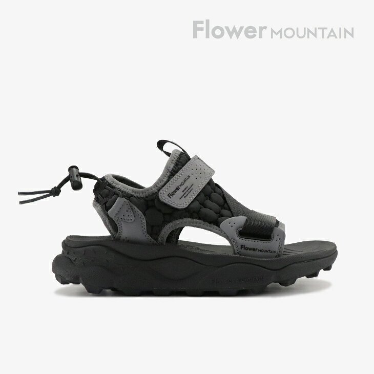 ・FLOWER MOUNTAIN｜Nazca Padding Strap Sandal/ フラワー マウンテン/ナスカ パディング ストラップ サンダル/クラウディブラック #
