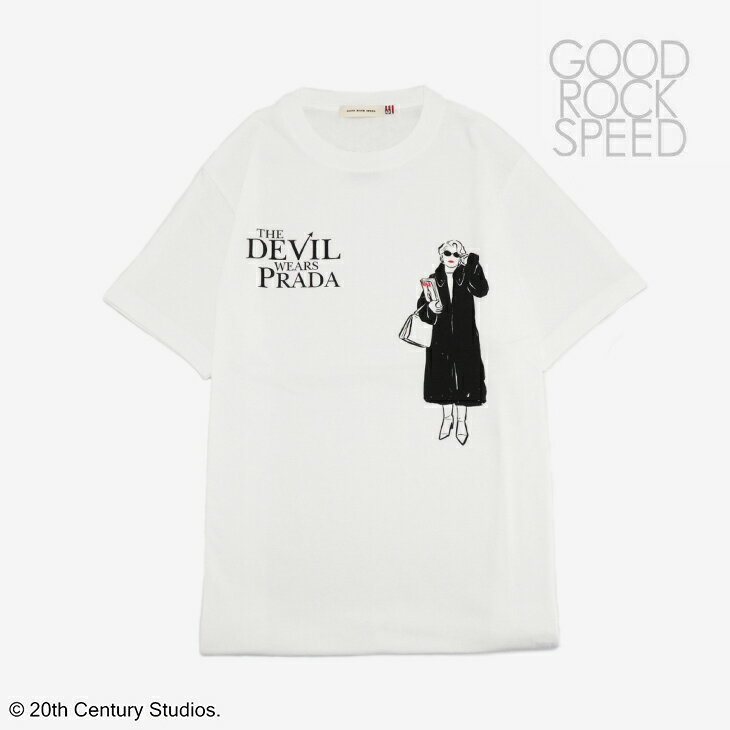 ・GOOD ROCK SPEED｜The Devil Wears Prada Miranda Priestly SS T-Shirts/ グッド ロック スピード/ザ デビル ウェアズ プラダ ミランダ プリーストリー ショートスリーブ Tシャツ/ホワイト #