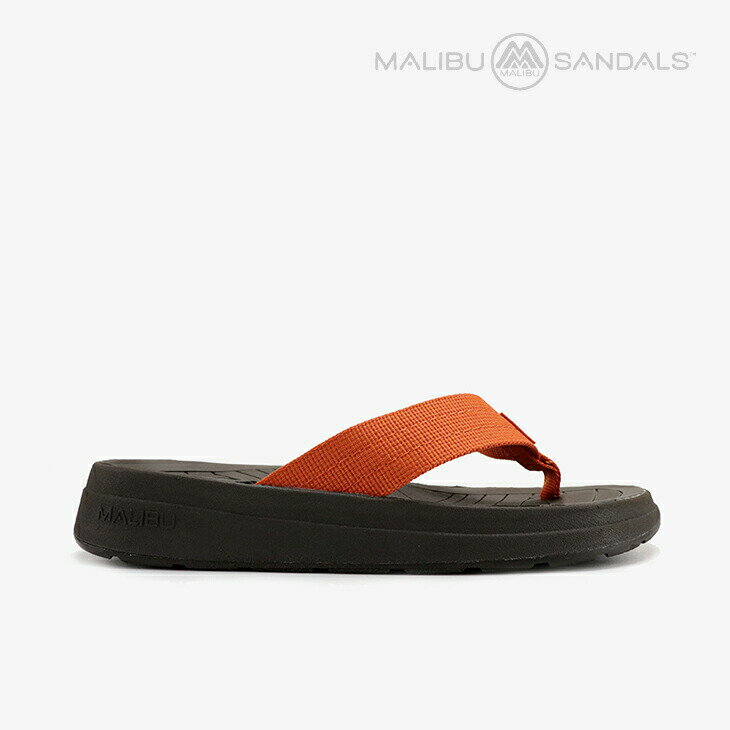 ▲半額以下］MALIBU SANDALS｜Surfrider Nylon/ マリブ サンダルズ/サーフライダー ナイロン/オレンジxダークブラウン #