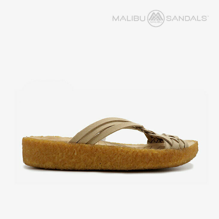 ＊MALIBU SANDALS｜Canyon Slide Suede Vegan Leather/ マリブ サンダルズ/キャニオンスライド スウェード/ベージュxタン #