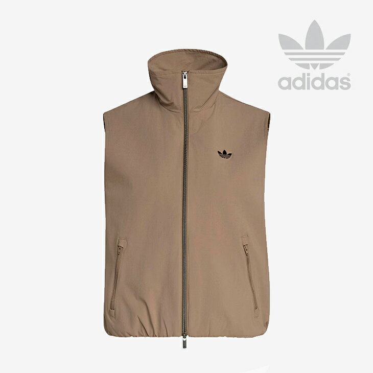 ・ADIDAS Originals｜W Adilenium Season 5.0 Sleeveless Track Top/ アディダス/アディレニウム シーズン 5.0 スリーブレス トラック トップ/カーキブラウン #