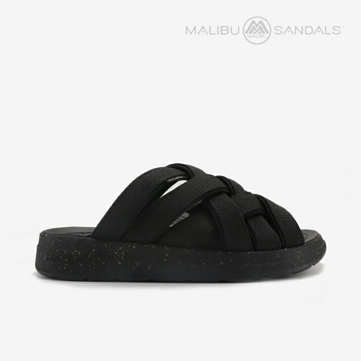 Rakuten - ・MALIBU SANDALS｜Zuma Lx Recycled Canvas Slide/ マリブ サンダルズ/ズマ ラックス リサイクルド キャンバス スライド/ブラック #