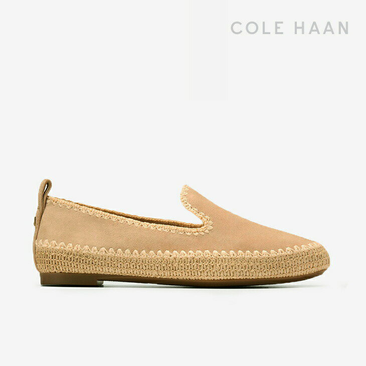 樂天商城 - ・COLE HAAN｜W Cloud Feel Asbury Slip-On Loafer Espadrille Jute Suede/ コール ハーン/クラウドフィール アスブリー スリッポン ローファ/トゥスカンサンドxナチュラルラフィア #