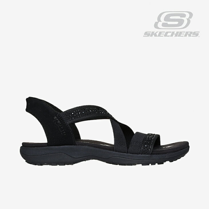 ・SKECHERS｜W Slip-Ins Reggae Slim Summer Sparkle Sandal/ スケッチャーズ/スリップインズ レゲエ スリム サマー スパークル サンダル/ブラック #