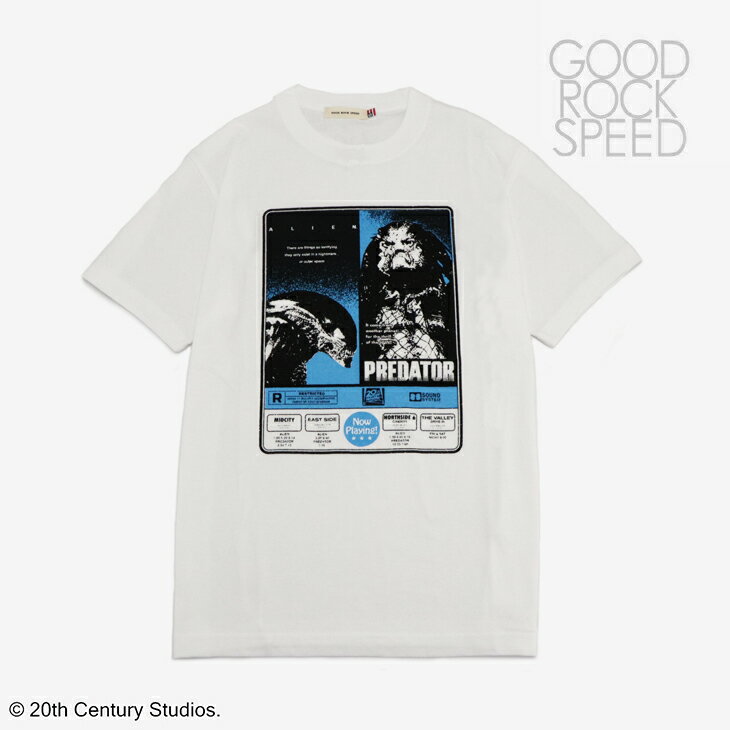 ・GOOD ROCK SPEED｜Alien VS Predator SS T-Shirts/ グッド ロック スピード/エイリアン ブイエス プレデター ショートスリーブ Tシャツ/ホワイト #