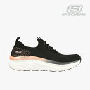 スケッチャーズ ・SKECHERS｜W D Lux Walker Let It Glow/ スケッチャーズ/ディー ラックス ウォーカー レット イット グロウ/ブラック×ローズゴールド #